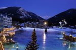 Lakeside Village turns into a winter wonderland and ice rink in the winter